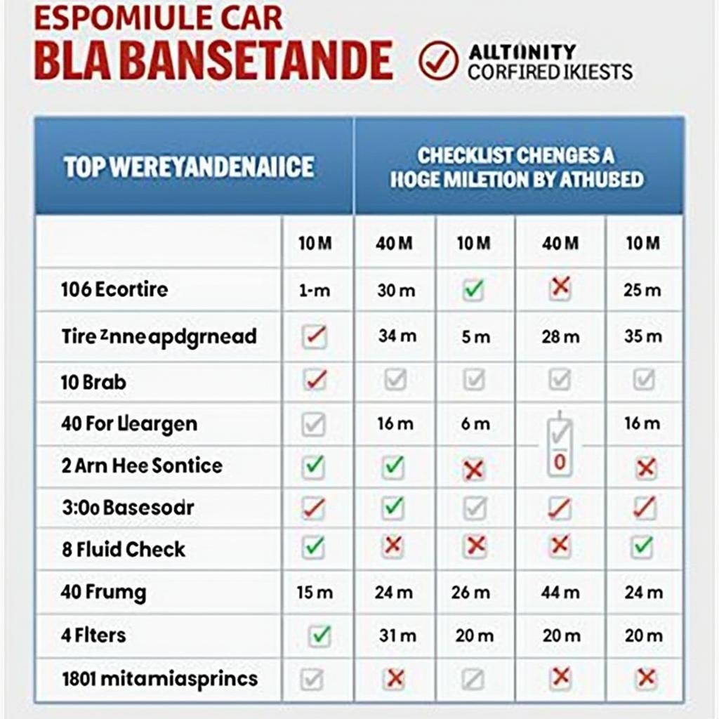 Routine Car Maintenance Checklist