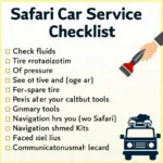 Safari Car Service Checklist