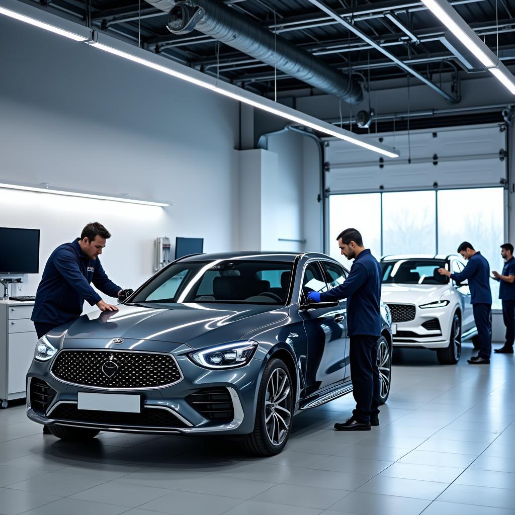 Modern Samsung Car Service Center