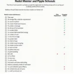 Santro Routine Maintenance Checklist