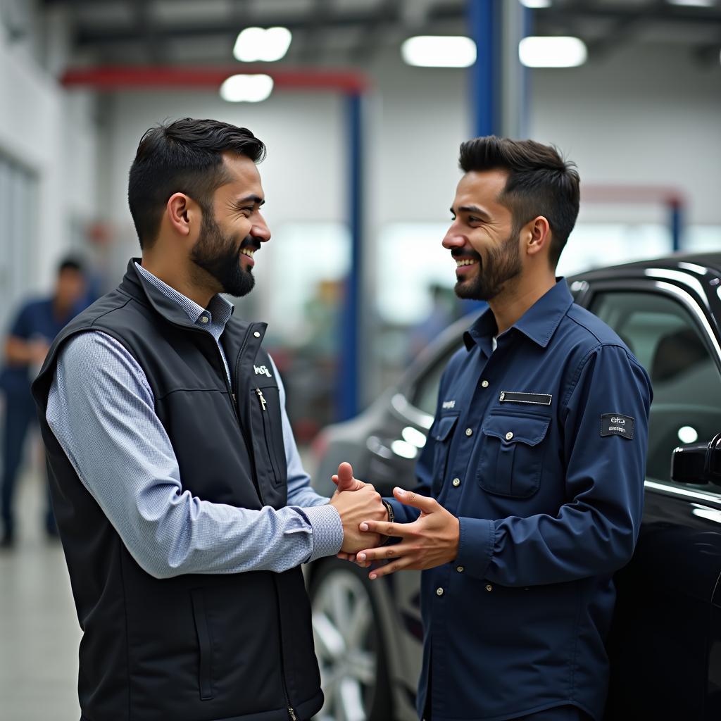 Satisfied Customer at a Bhiwadi Car Service Center