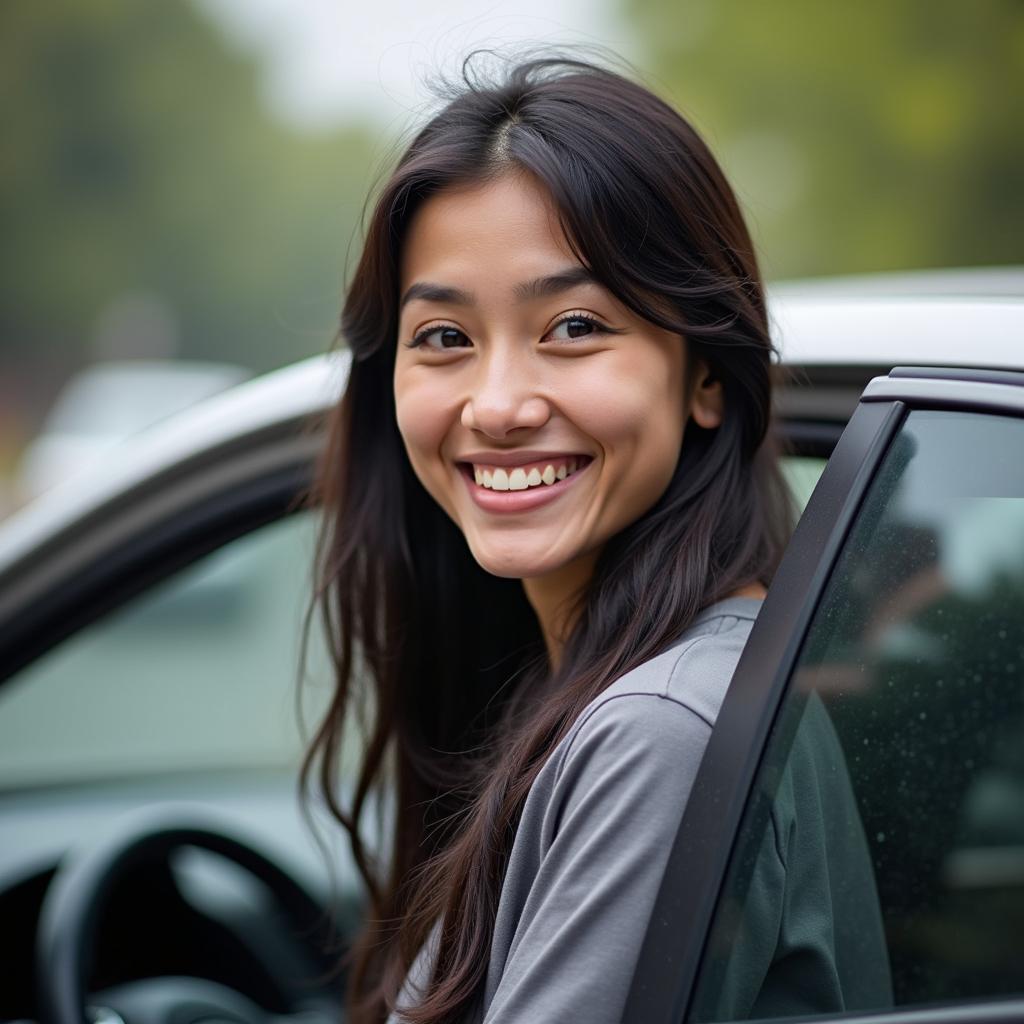 Satisfied Customer Using a New Delhi Car Service