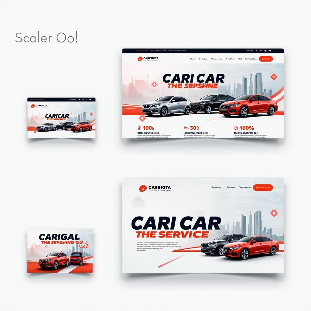 Scalable Car Service Logo Vector on Different Media