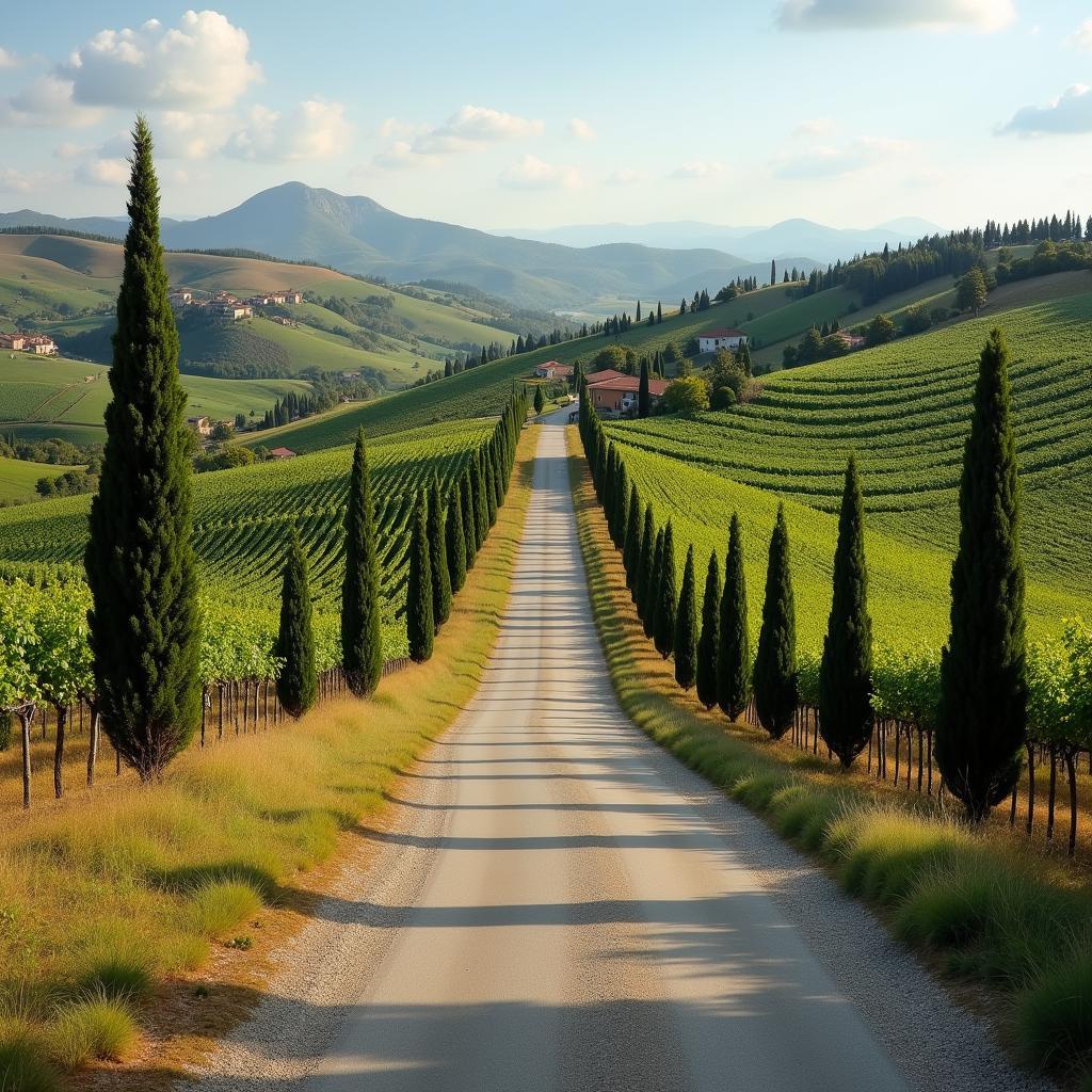 Scenic Drive from Florence to Lucca: Tuscan Countryside Views