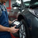 Performing Diagnostic Test on Used Car