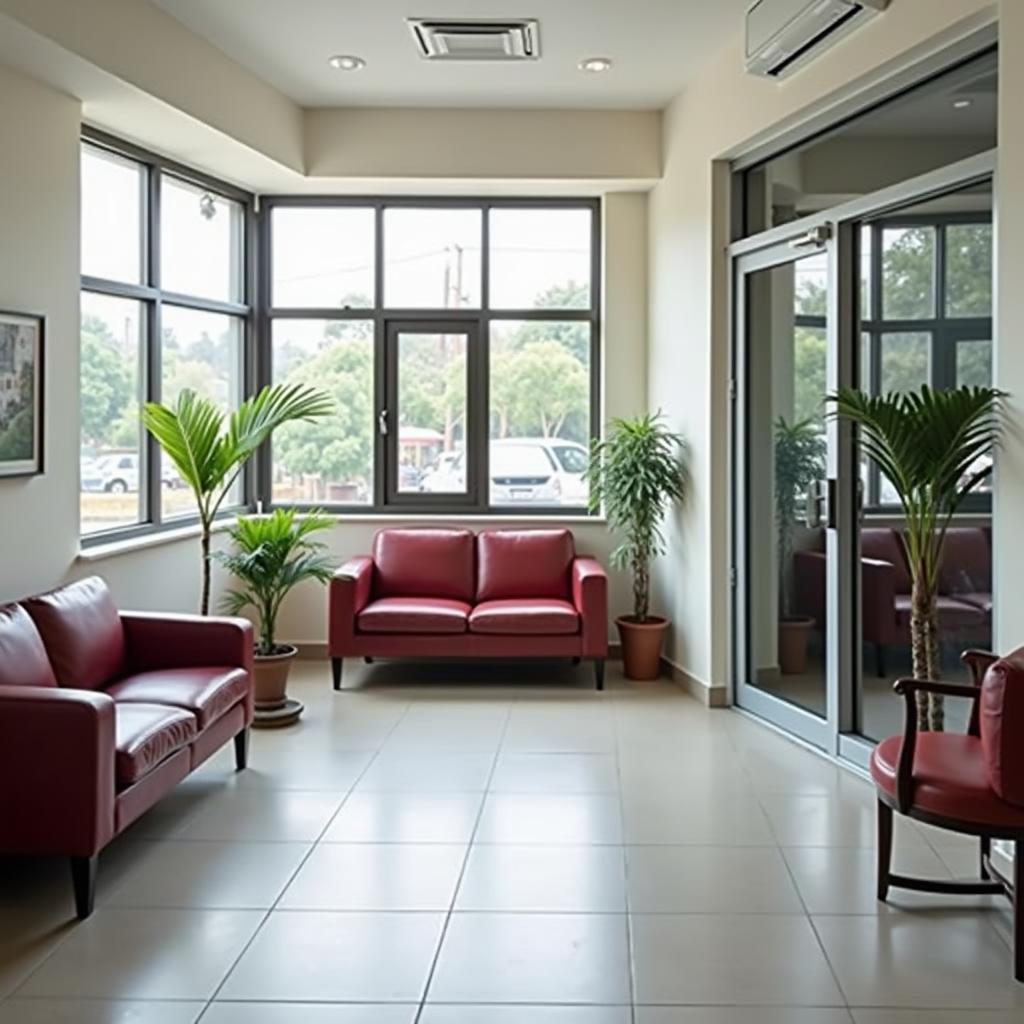 Comfortable Customer Waiting Area in a Selaiyur Car Service Center