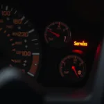 Service ESC Warning Light on Car Dashboard