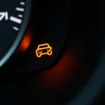 Service Required Light on Car Dashboard