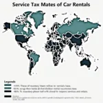 Service Tax Rate Map for Car Hire Charges