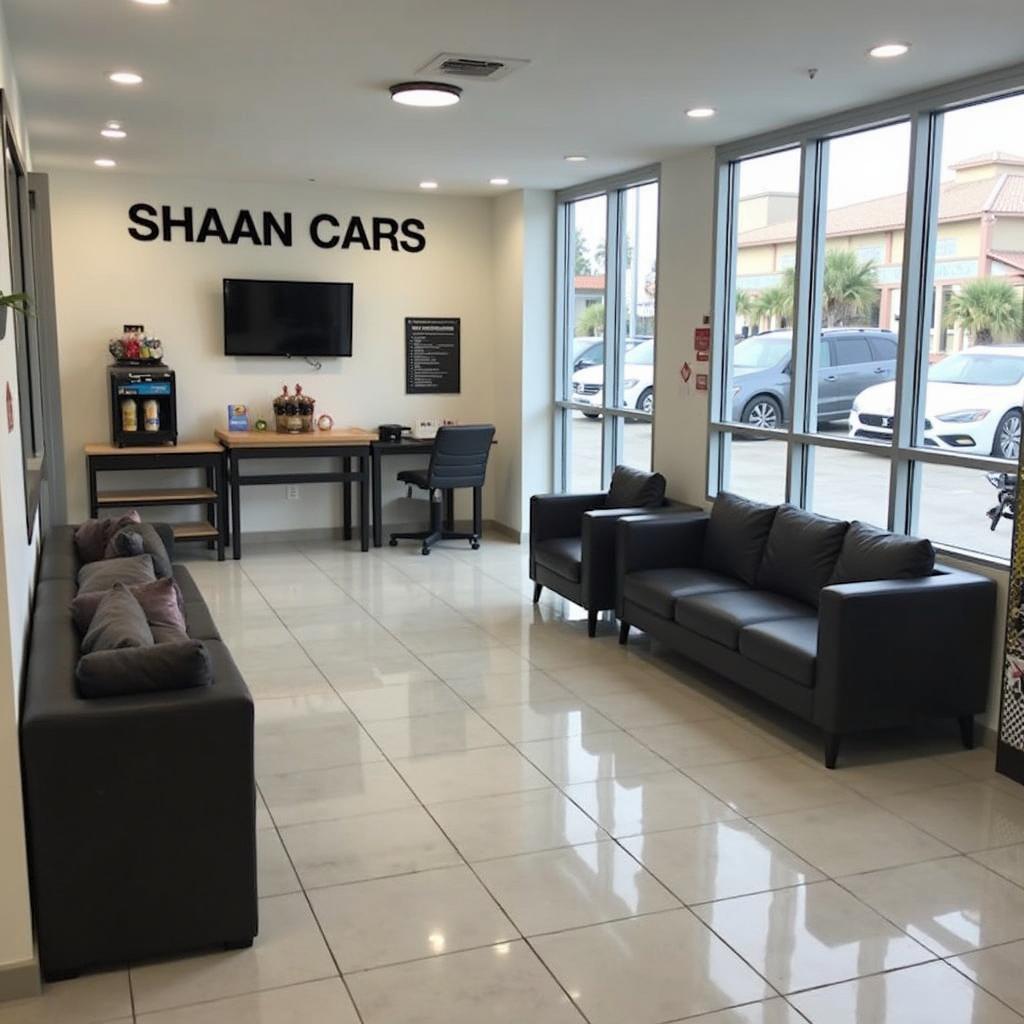 Comfortable Customer Lounge at Shaan Cars Service Center