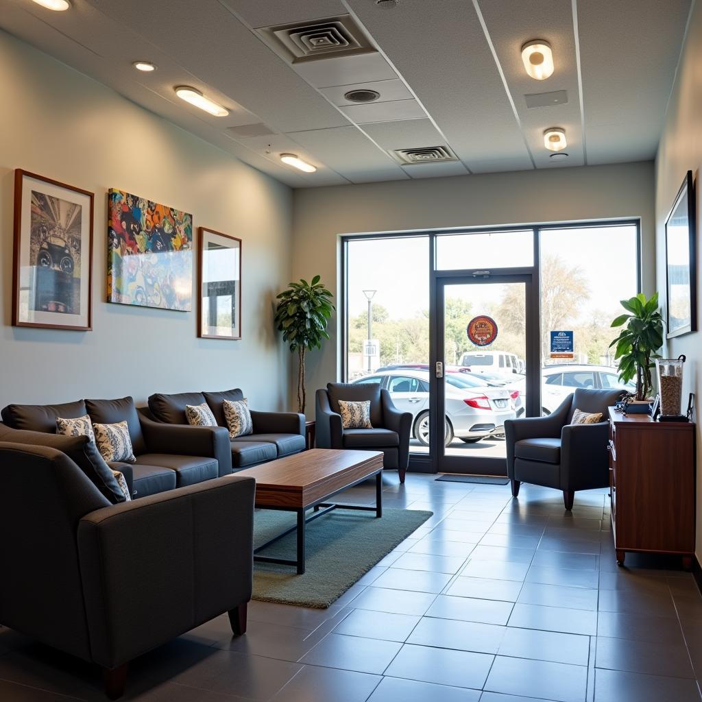 Comfortable Customer Waiting Area at Shayasta Car Service Center