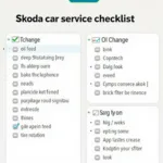 Skoda Car Service Checklist