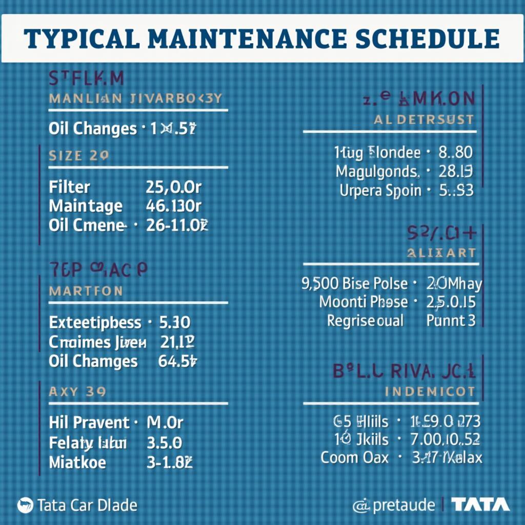 Tata Car Regular Maintenance Schedule