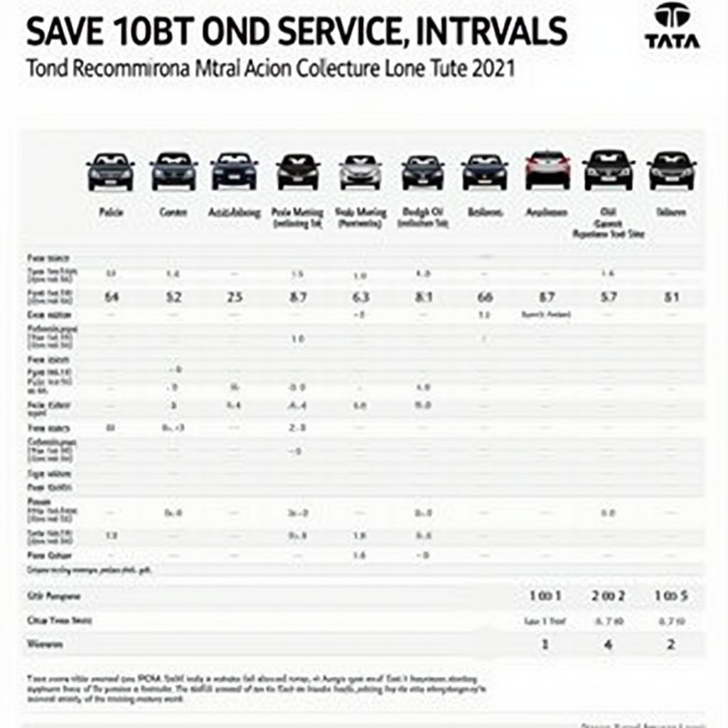 Tata Car Service Intervals Chart