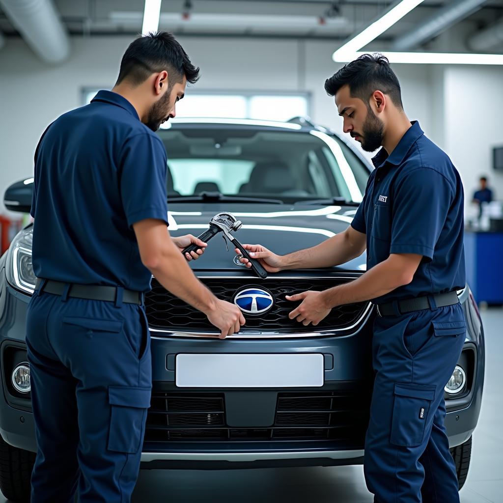 Tata Trained Technicians at Work