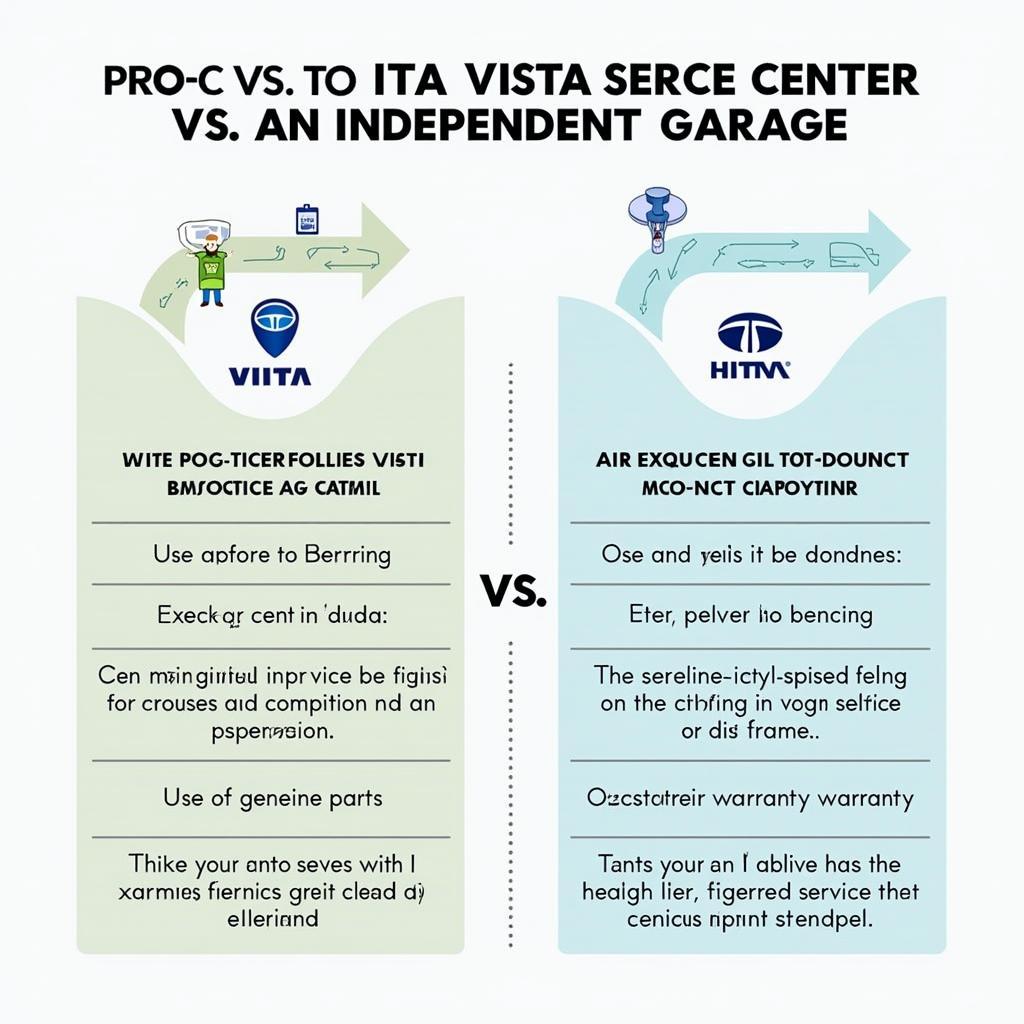 Authorized Tata Vista Service Center vs. Independent Garage