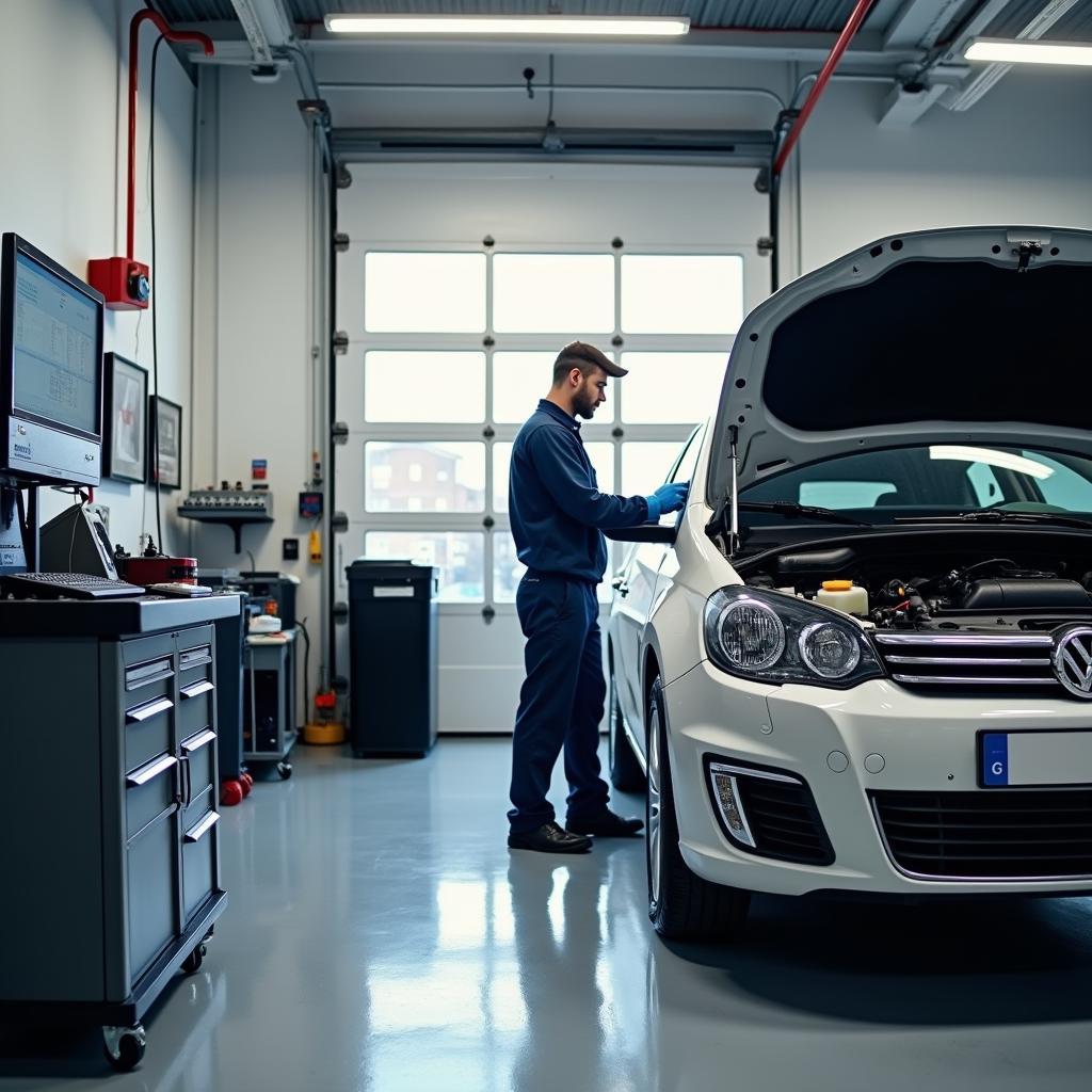 Modern Car Service Garage in Tavistock