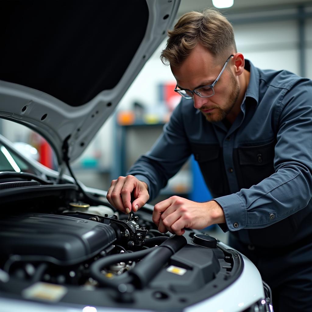 Thorough Car Service Inspection in Tavistock