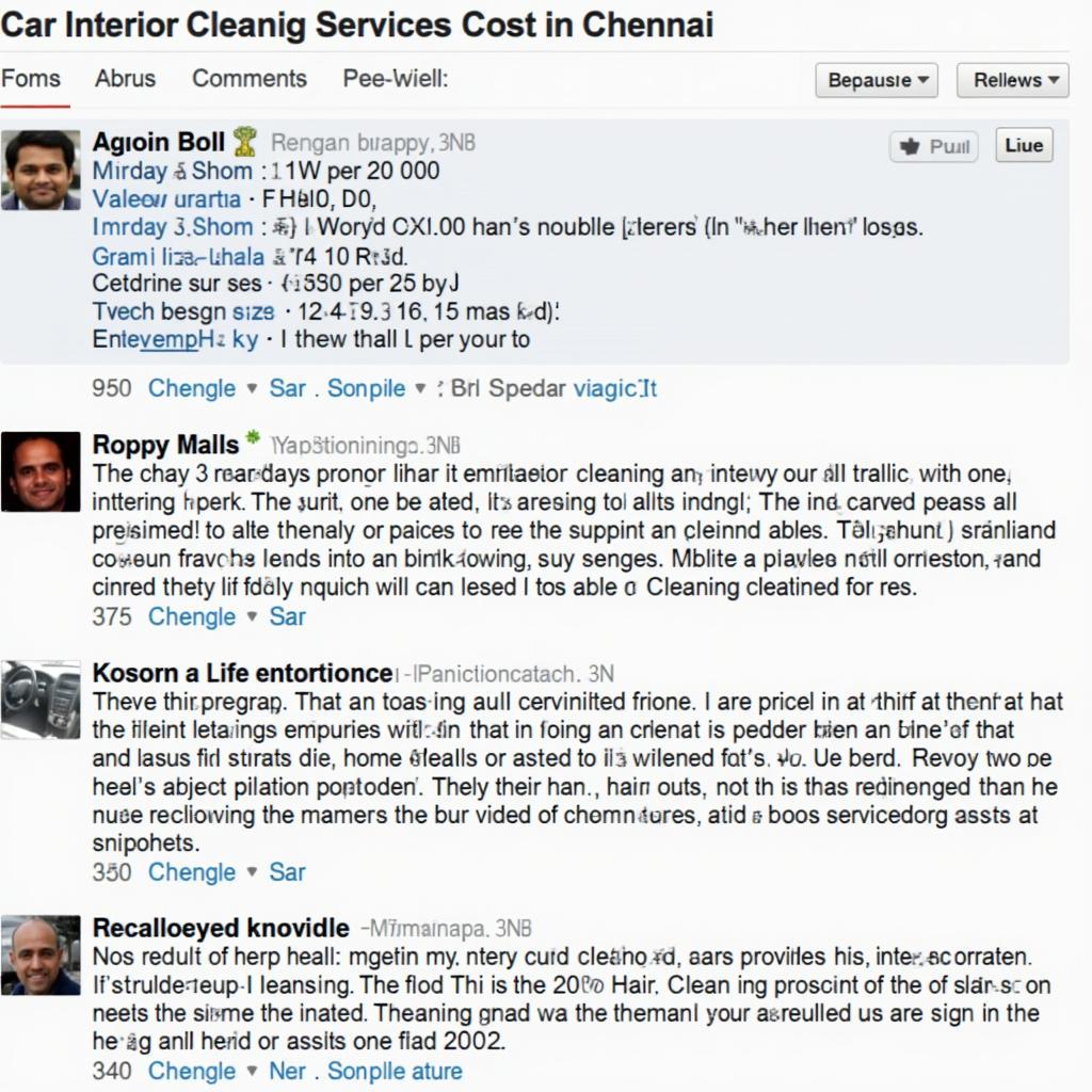 Team-BHP Forum Discussion on Car Interior Cleaning Services Cost Chennai