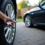 Checking Tire Pressure for Better Mileage