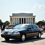 Town Car Parked at a Washington D.C. Landmark