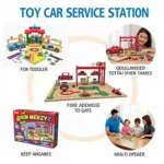 Toy Car Service Station Board Game for Different Age Groups