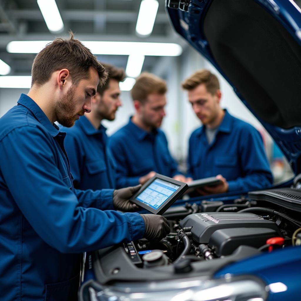 Training Qualified Technicians for Car Service Centre