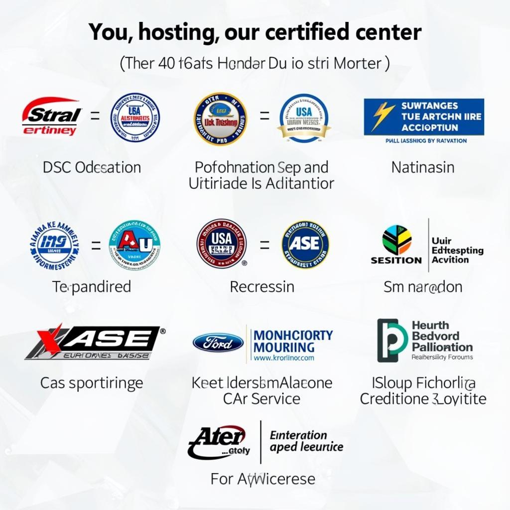 Trivandrum Car Service Center Certifications and Affiliations