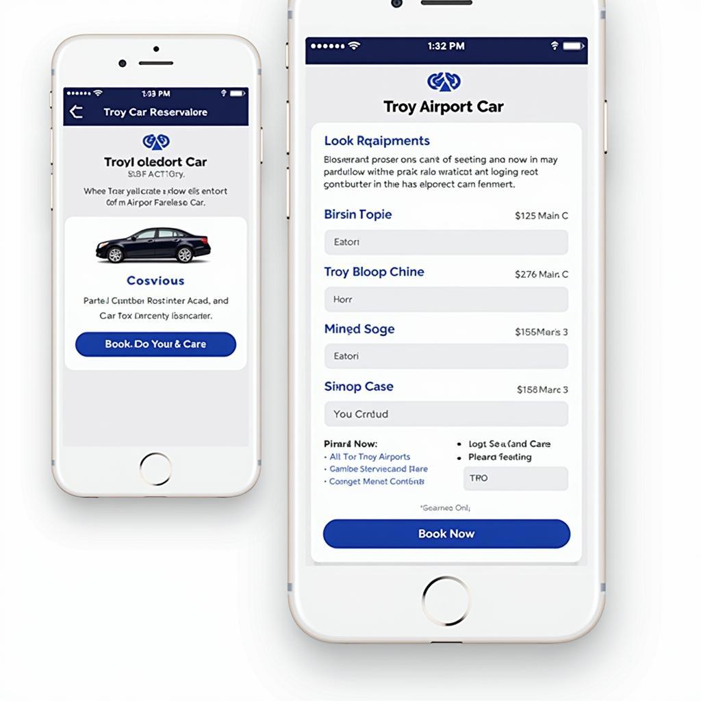 Booking a Troy Airport Car Service via Mobile App