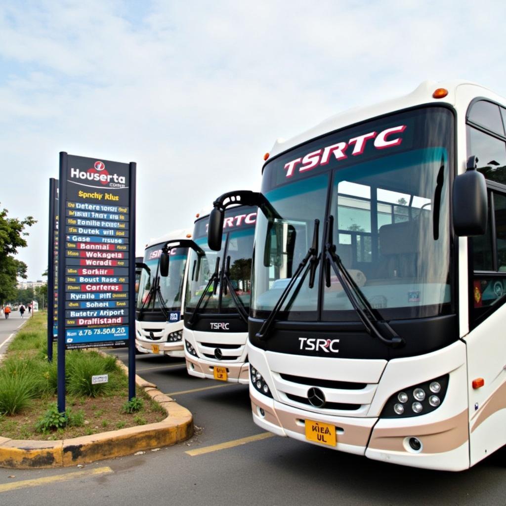 TSRTC Bus at Hyderabad Airport