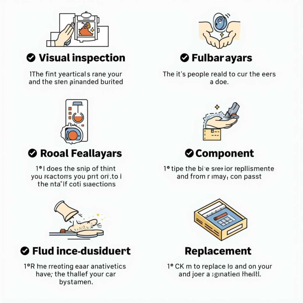 Checklist of Tasks Performed During a Car Service