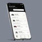 Uber Car Rental Partnership App Interface