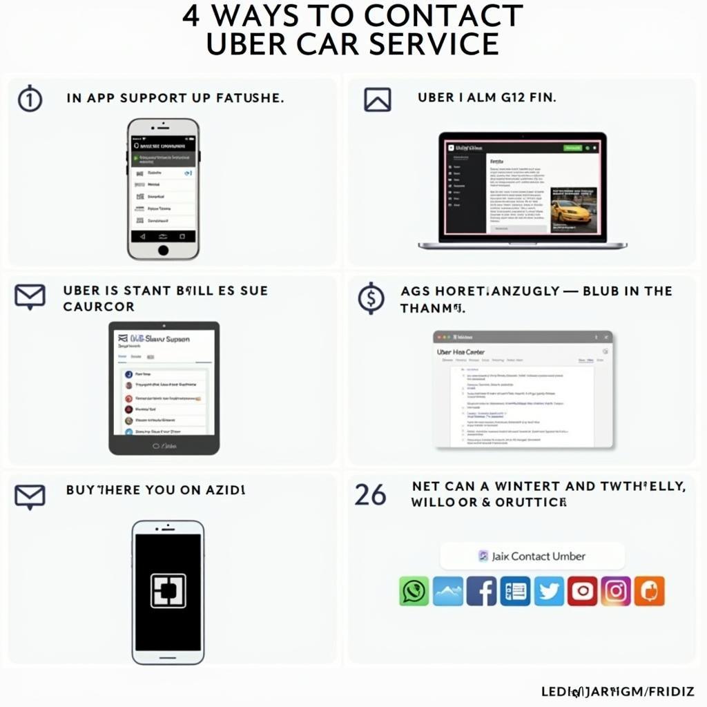 Uber Car Service Contact Options: In-App, Help Center, Email, Phone, and Social Media