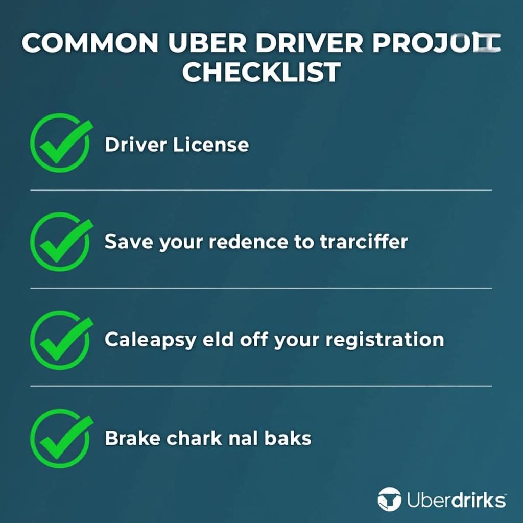 Uber Driver Requirements Checklist