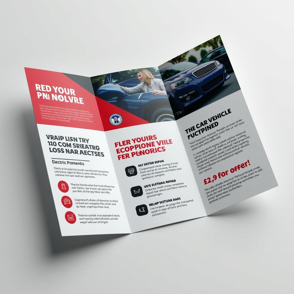 Unique Car Service Brochure Design