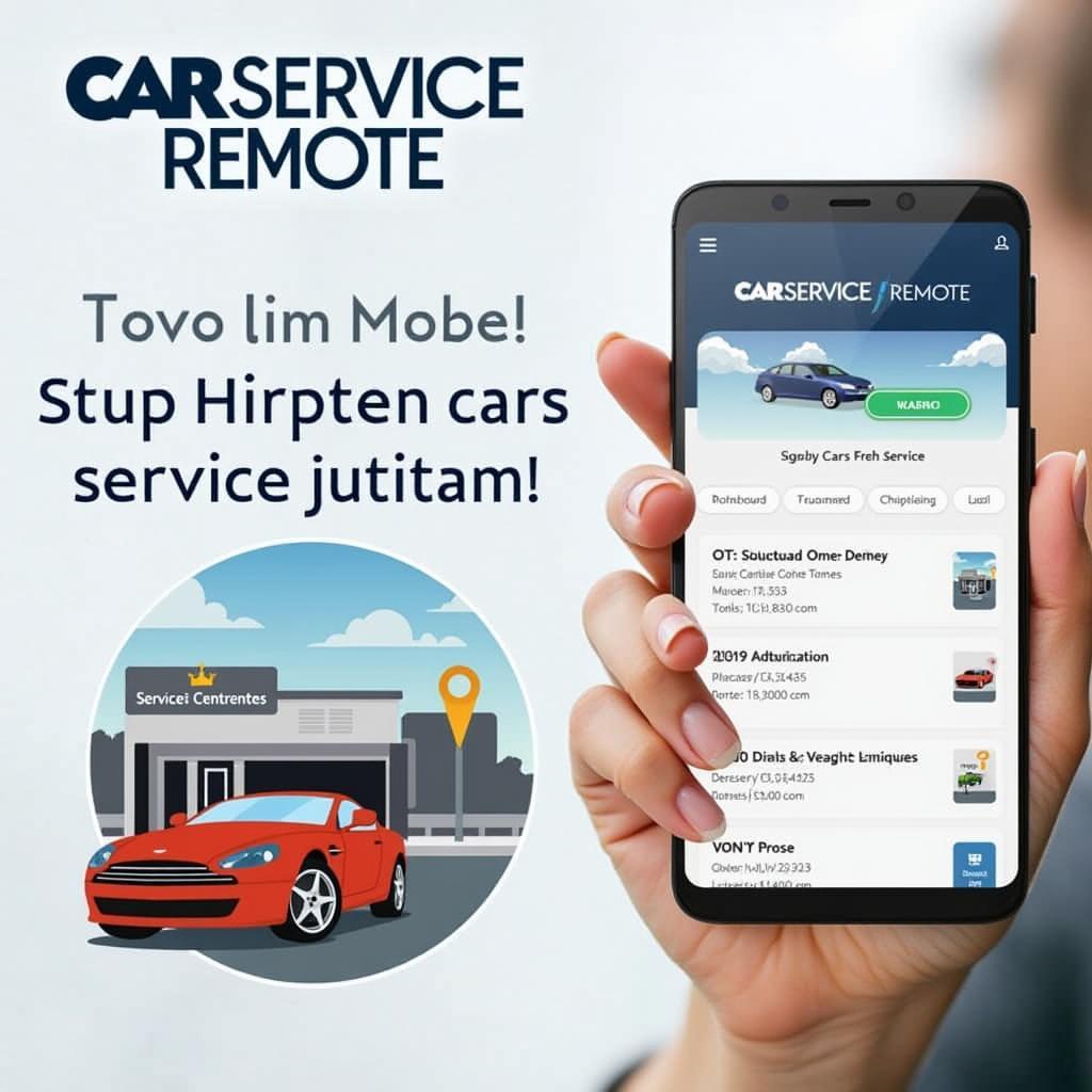 Using CarServiceRemote to find a car mechanic service shop near me.