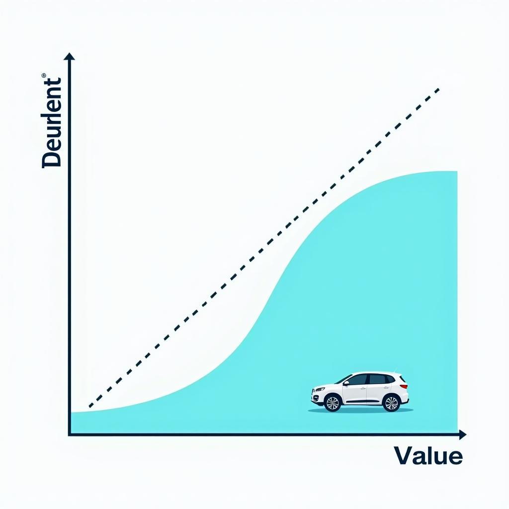 Value Curve Illustrating Blue Ocean Strategy in Car Services