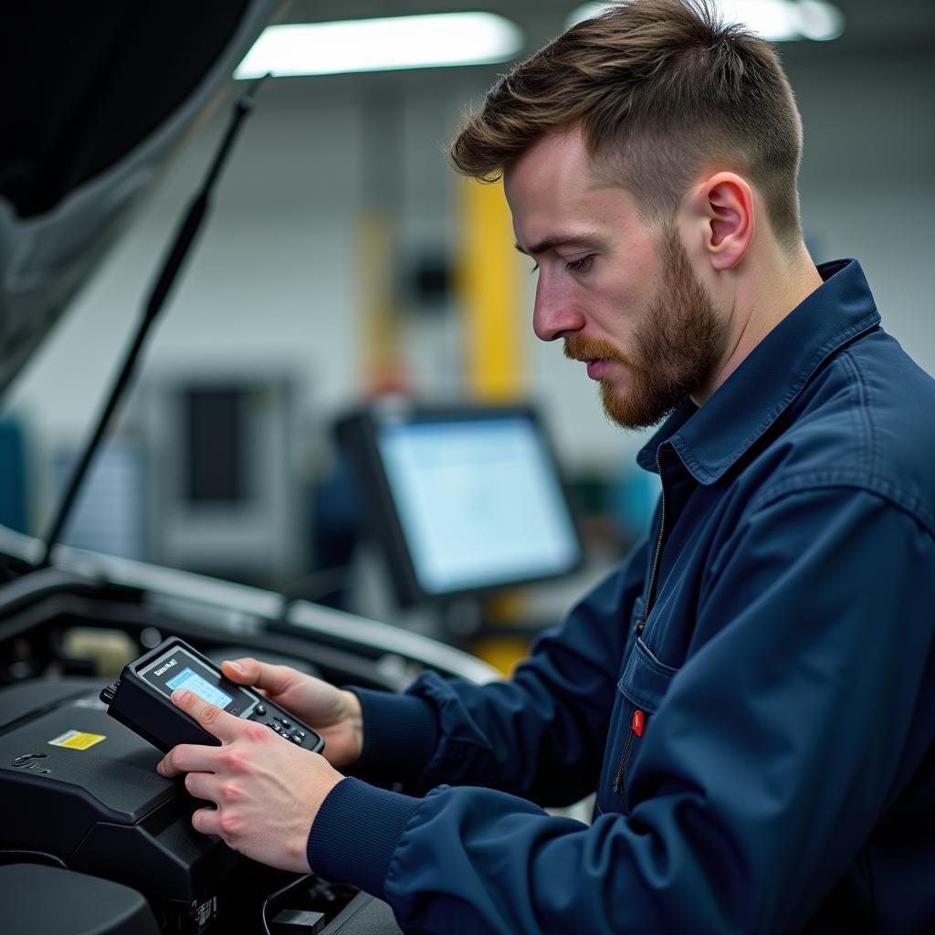 Vancouver car mechanic performing diagnostics