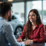 Vipul Motors Customer Service Representative Assisting a Customer