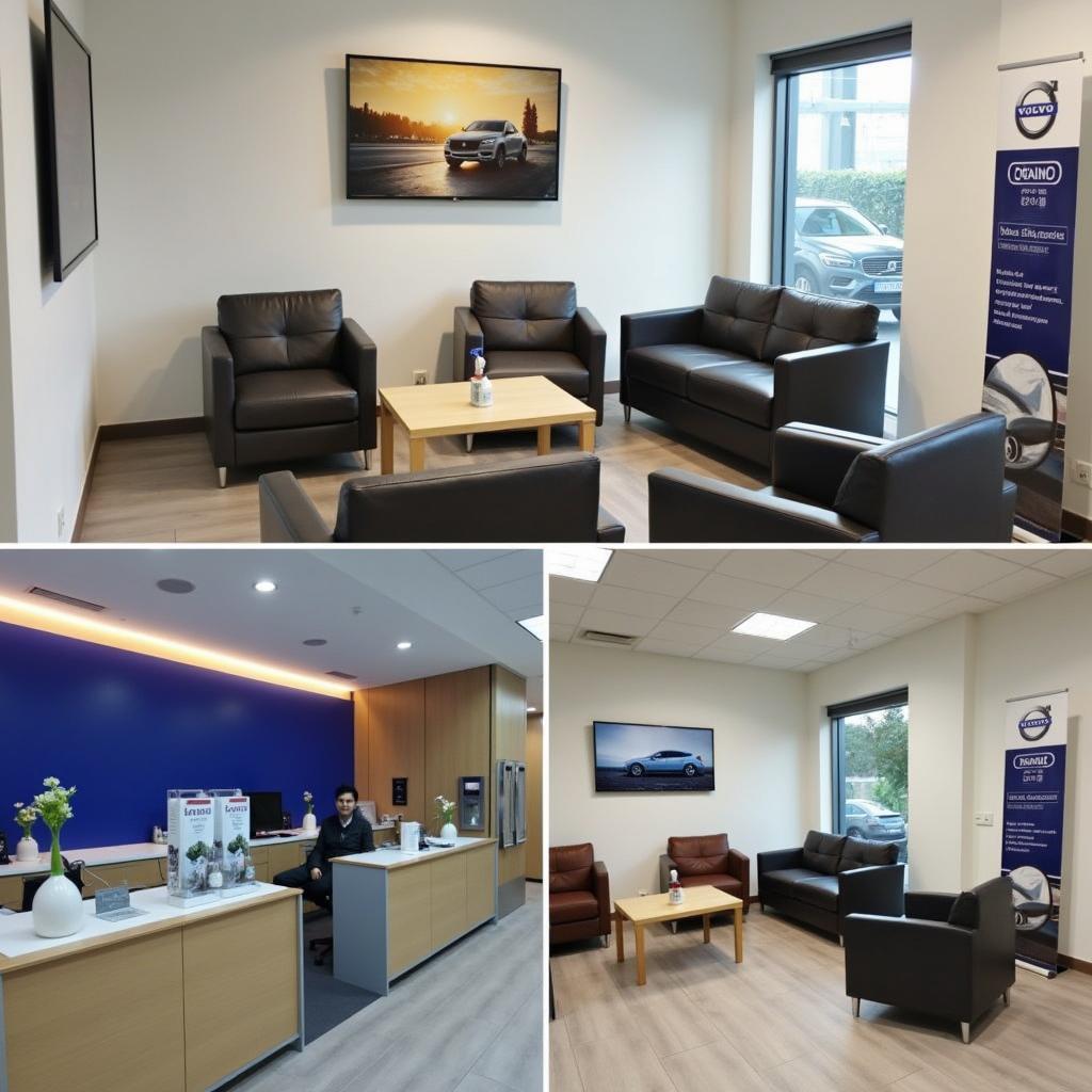 Comfortable Customer Waiting Area in Volvo Car Service Centre