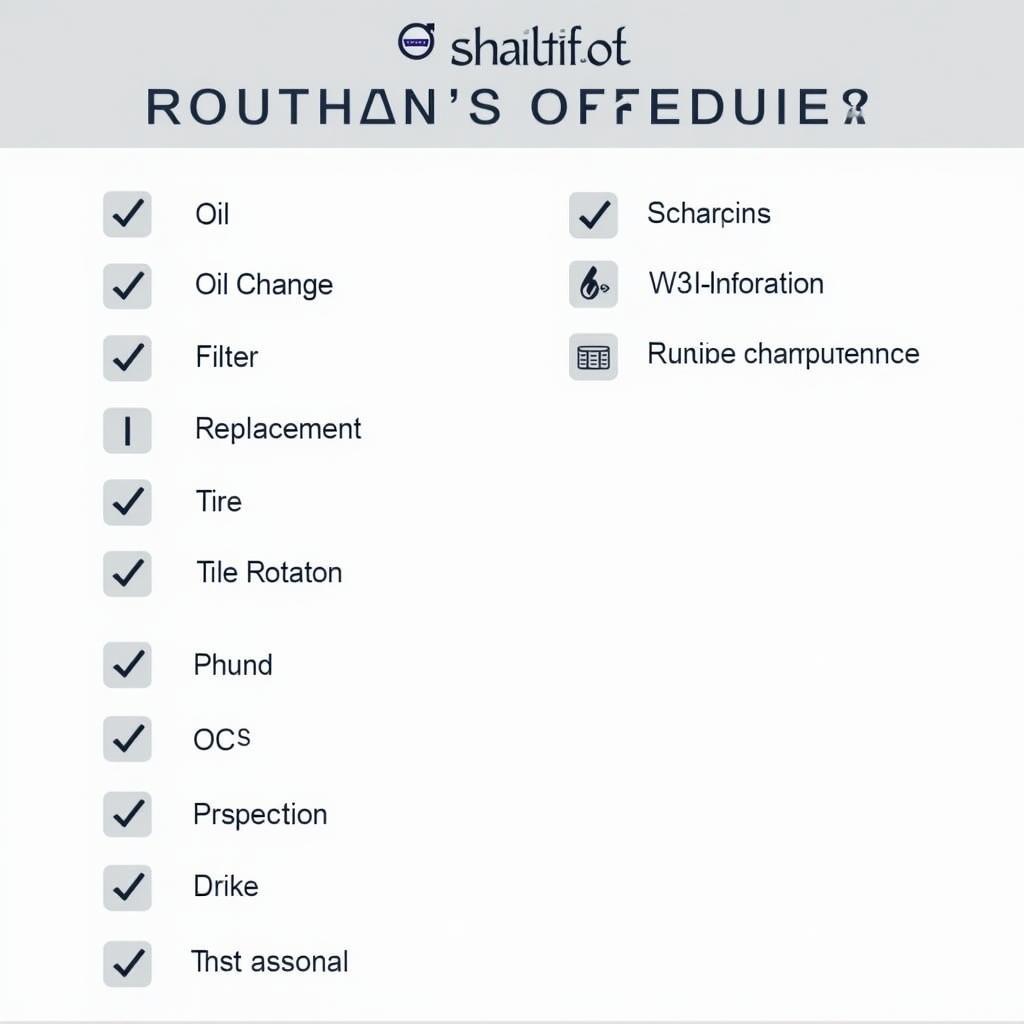 Volvo XC90 Routine Maintenance Checklist