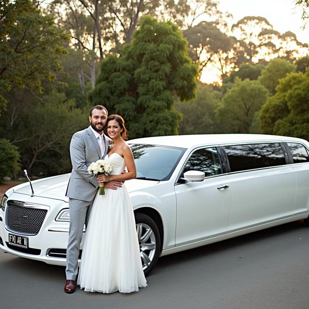 Wedding Limousine Chauffeur Melbourne Botanic Gardens