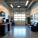 Modern and clean car repair shop interior in Westbrook Maine