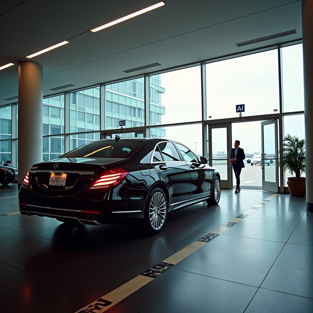 Car Arriving at JFK Airport