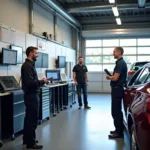 Modern Car Service Centre Interior in Wigton