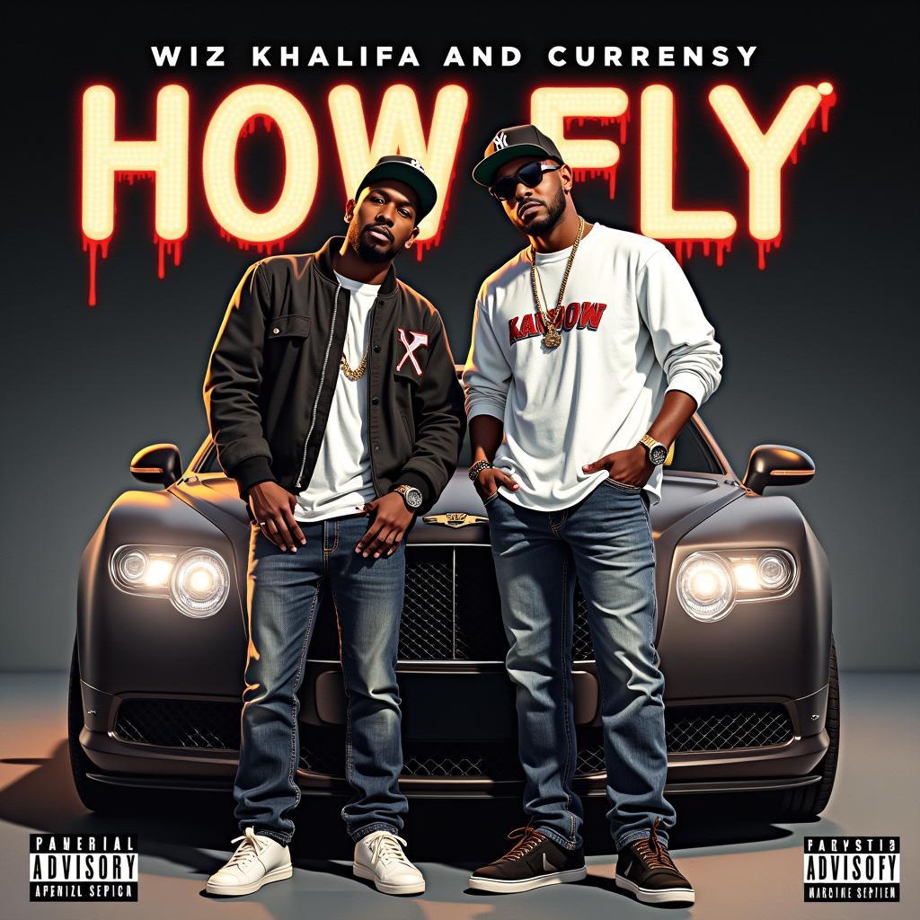 Wiz Khalifa and Curren$y on the cover of "How Fly" mixtape