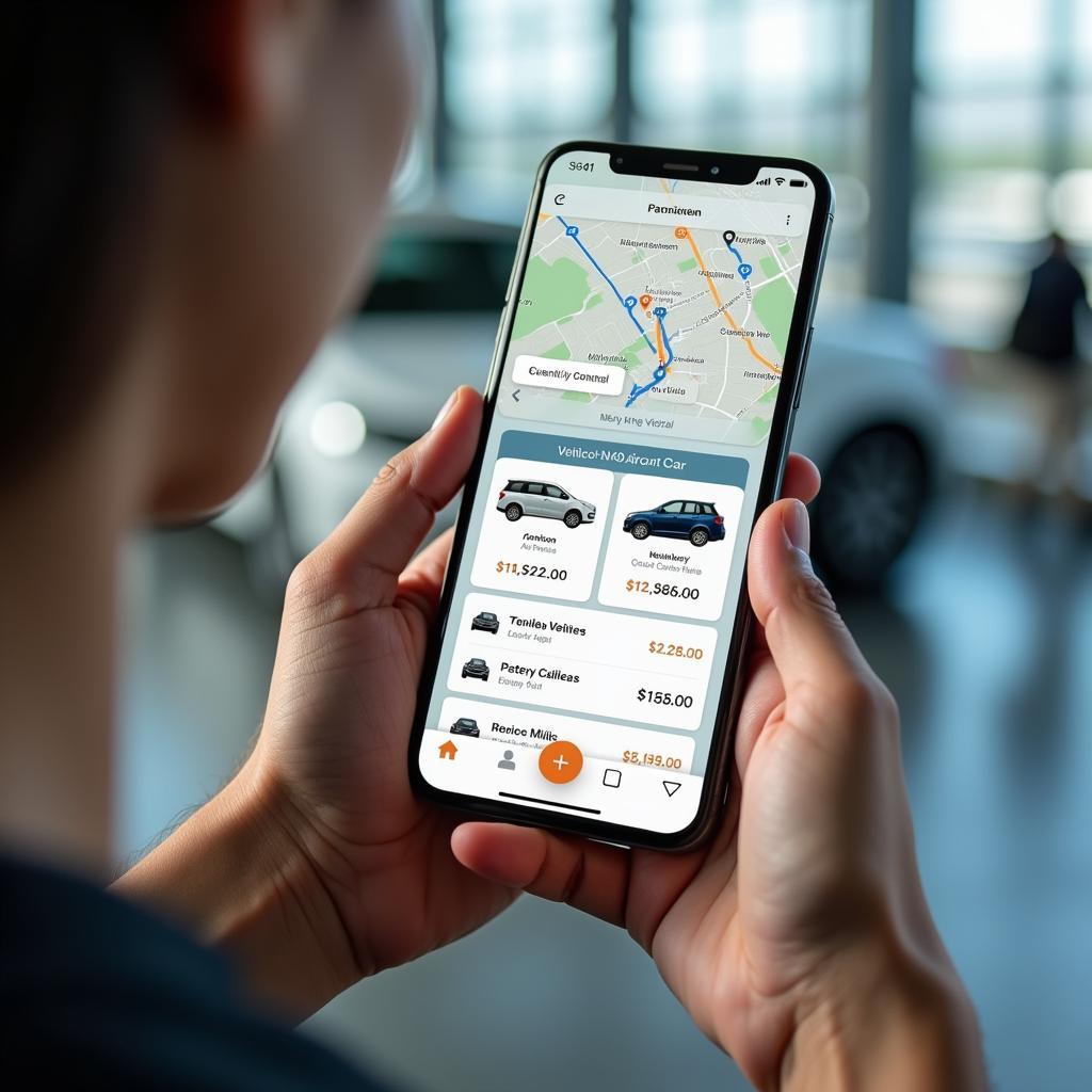 Booking an XNA Airport Car Service via Mobile App