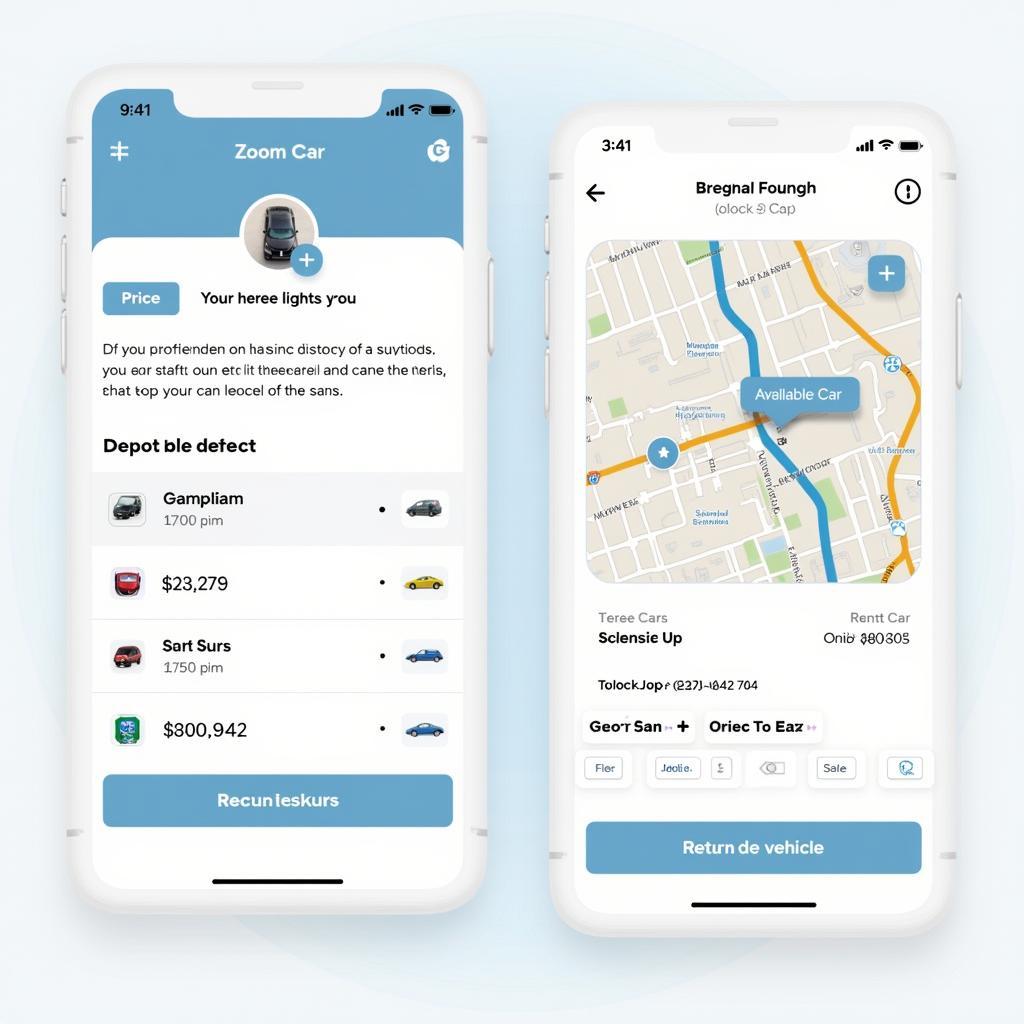 Zoom Car Hop App Interface